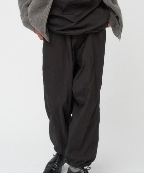 ATON パンツ (エイトン)HAND DYED NYLON | OVER PANTS メンズ 