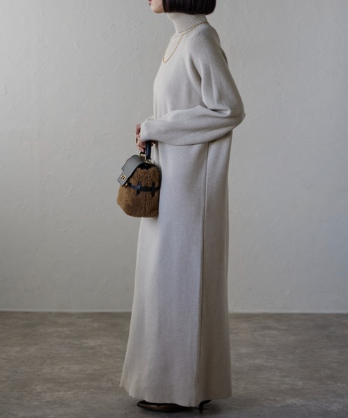 ap retro ワンピース タートルネックワンピース/ニットワンピース