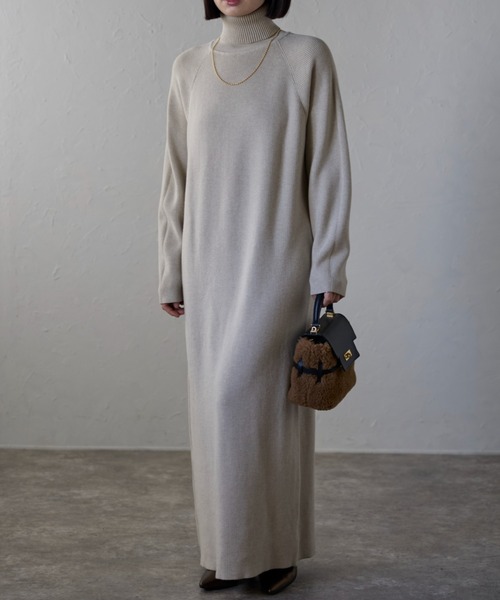 ap retro ワンピース タートルネックワンピース/ニットワンピース