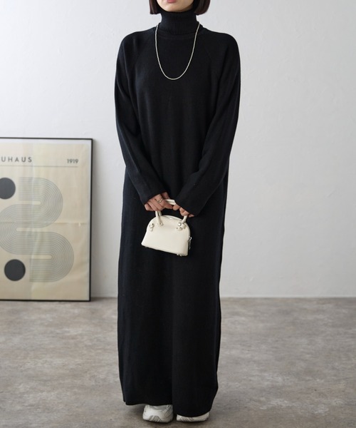 ap retro ワンピース タートルネックワンピース/ニットワンピース