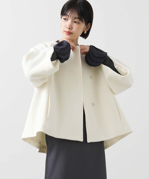 Gready Brilliant 二十織ビーバーケープコートウールコートAライン Gready Brilliant（グレディブリリアン） コート アウター 二十織