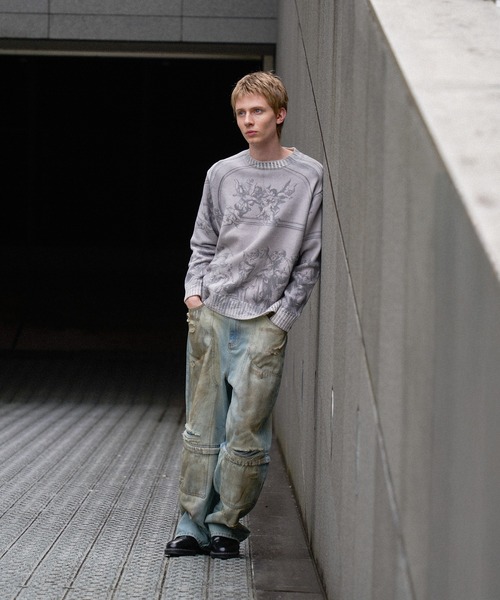 WISH FOR EVER セーター ニット ASSORT DESIGN SHORT KNIT