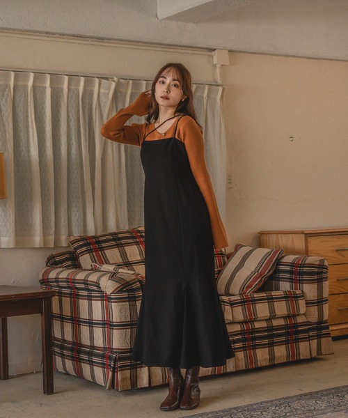 mideal 新品 アシンメトリーリブニット mideal（マイディール） ニット セーター asymmetry design rib tops