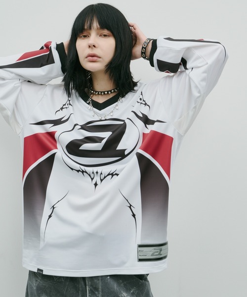 AIVER トップス AIVER tシャツ AIVER モトクロスジャージプルオーバー メンズ