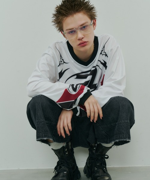 AIVER tシャツ AIVER モトクロスジャージプルオーバー メンズ