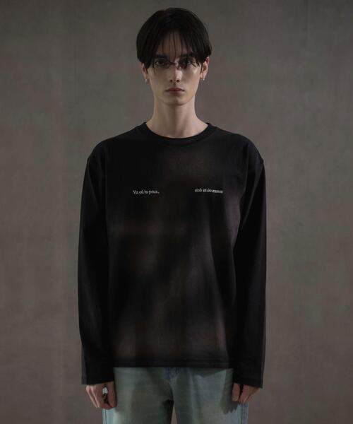 LUCY（ルーシー） tシャツ LUCY/スプレーブリーチロンT メンズ