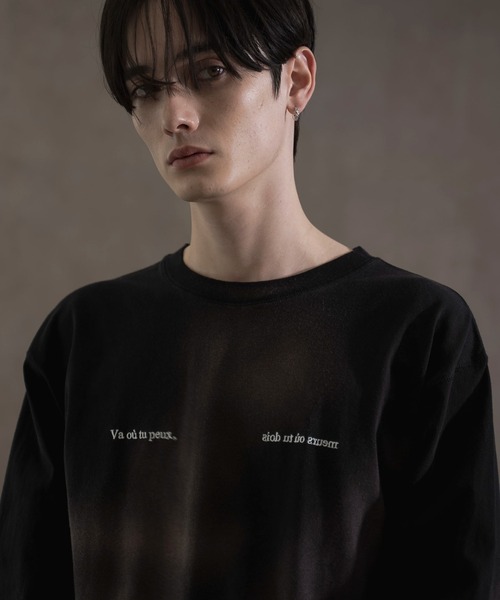 LUCY（ルーシー） tシャツ LUCY/スプレーブリーチロンT メンズ