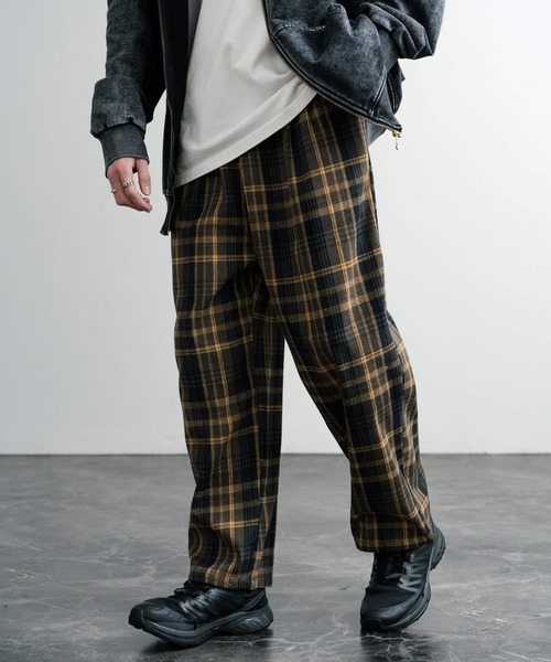 R&D.M.Co- ウールパンツ　チェック柄 50%OFF】(5898) / R&D.M.Co-/OLDMANS TAILOR(アールアンド