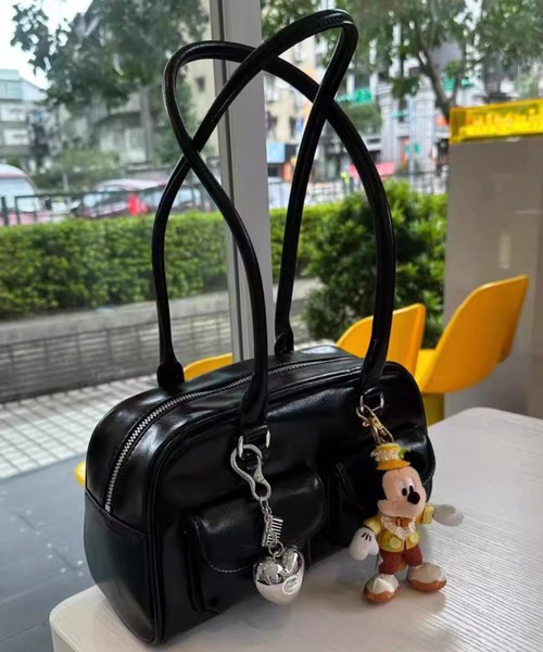 Mejoul ショルダーバッグ バッグ フェイクレザー マルチポケット