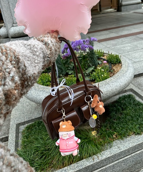 Mejoul ショルダーバッグ バッグ フェイクレザー マルチポケット