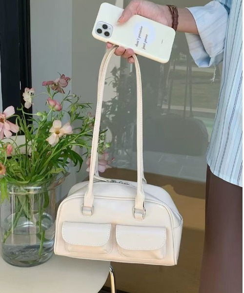 Mejoul ショルダーバッグ バッグ フェイクレザー マルチポケット