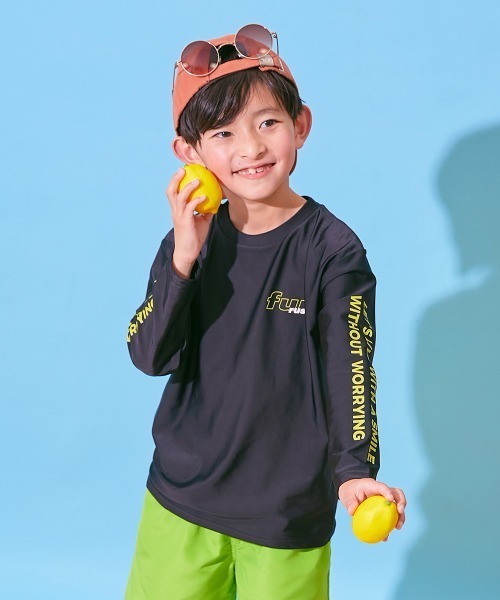 ラッシュガード UVカット Tシャツ型 長袖ラッシュガード キッズ 子供 男の子 女の子 | devirock | 18