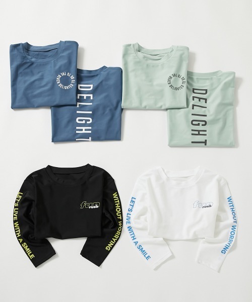 ラッシュガード UVカット Tシャツ型 長袖ラッシュガード キッズ 子供 男の子 女の子 | devirock | 27