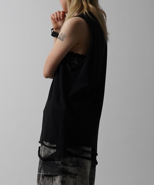 MAX&Co タンクトップ&ネックレス ZINGY メッシュニットタンクトップ（タンクトップ）｜GYDA