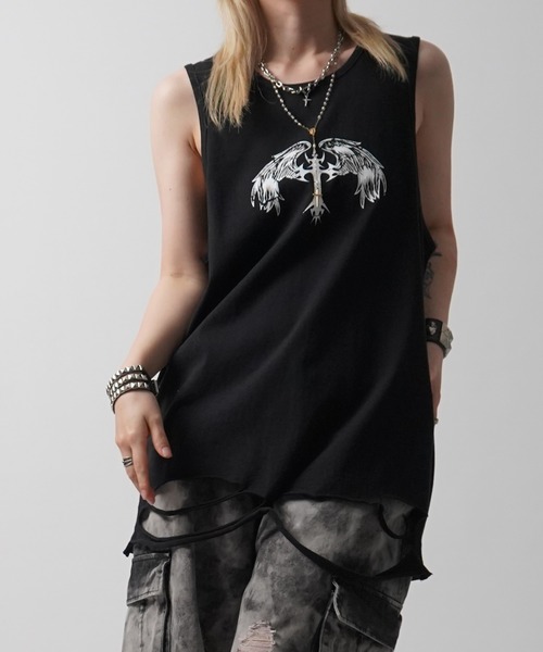 Approve タンクトップ ロボティク ブラック タンクトップ 25SS「MAROCORE SELECT」ウィングドクロス