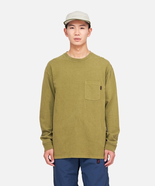 グラミチ、Gramicci未使用シャツ Gramicci（グラミチ） tシャツ L/S POCKET TEE PIGT DYED｜L/Sポケット