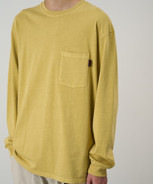Gramicci（グラミチ） tシャツ L/S POCKET TEE PIGT DYED｜L/Sポケット