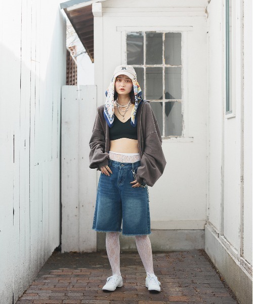 ad thie（アドティエ） ハーフパンツ ジーンズ デニム デニムパンツ