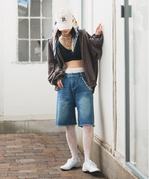 ad thie（アドティエ） ハーフパンツ ジーンズ デニム デニムパンツ