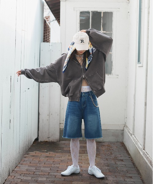 ad thie（アドティエ） ハーフパンツ ジーンズ デニム デニムパンツ