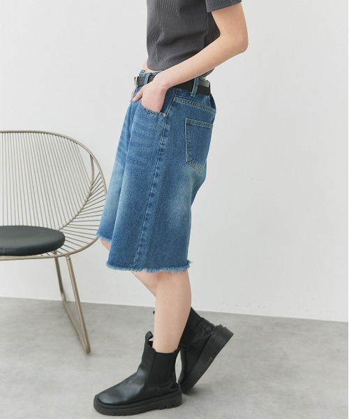 ad thie（アドティエ） ハーフパンツ ジーンズ デニム デニムパンツ