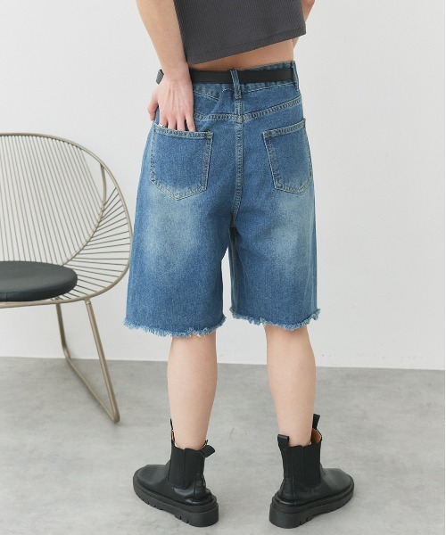 ad thie（アドティエ） ハーフパンツ ジーンズ デニム デニムパンツ