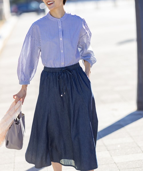 コムデギャルソン ジュンヤ ワタナベ フレアデニムスカート ライト