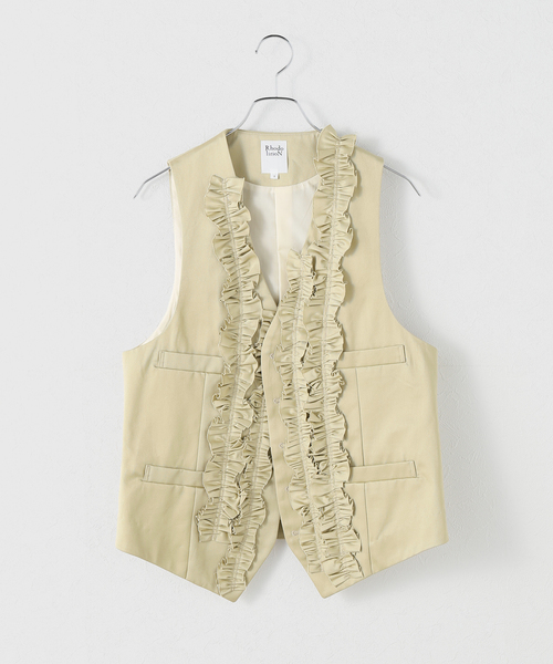 ベスト ジレ 「RHODOLIRION /ロドリリオン」 Frill Vest レディース