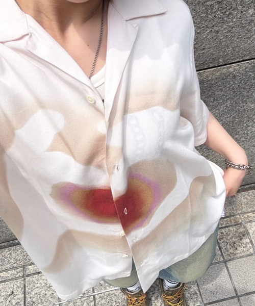 ブラウス シャツ 「Carne Bollente/カルネボレンテ」 Pulse of Love SS25SSS0101 レディース メンズ Carne Bollente ブラウス シャツ 「Carne Bollente