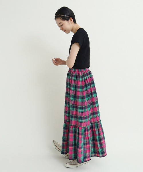 CHILD WOMAN スカート マドラスチェック : ZOZOTOWN Yahoo!店