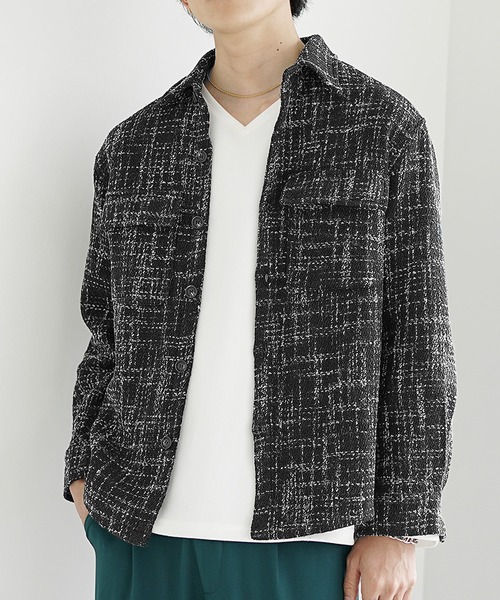 MinoriTY（マイノリティ） シャツ 「MinoriTY」レトロツイードオーバー