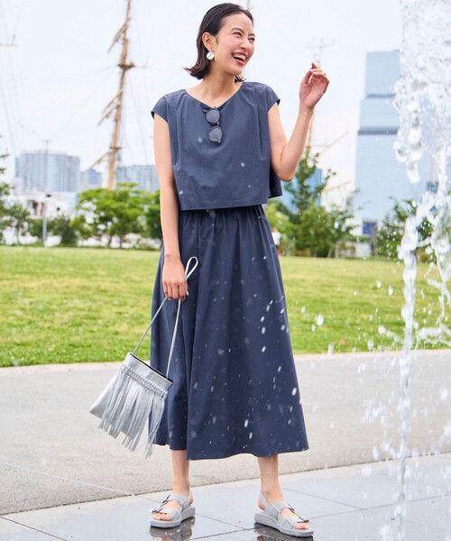 any SiSワンピース 洗える】フラワー刺繍パーツ ワンピース （ドレス）｜any SiS