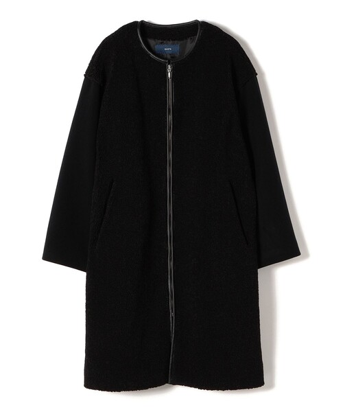 SHIPS（シップス） ノーカラーコート ONE SIZE ナチュラル レディース