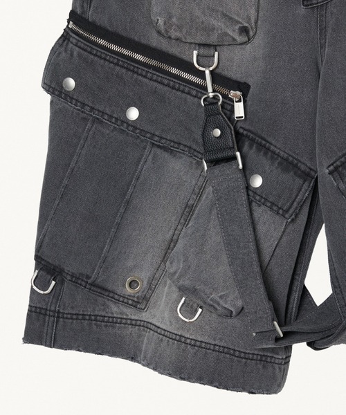 FORSOMEONE カーゴパンツ DENIM CROP CARGO メンズ : ZOZOTOWN