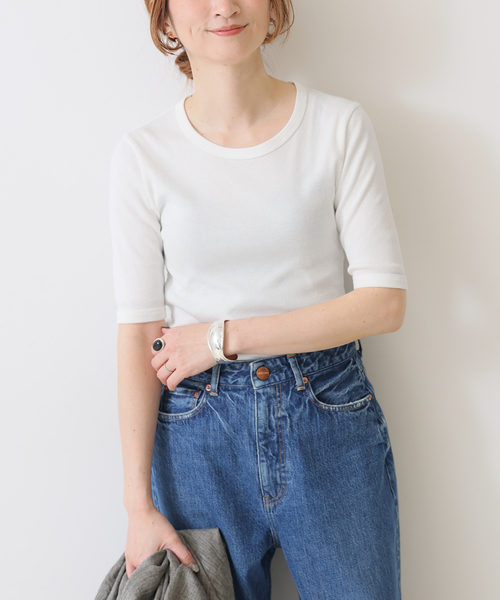 「Spick & Span」 半袖カットソー FREE ベージュ レディース Spick＆Span 「Spick & Span」 半袖Tシャツ FREE ベージュ