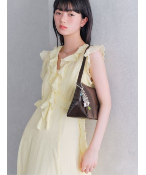 LILY BROWN 大人気ラッフルフリルフレアワンピース LILY BROWN｜ラッフルフリルフレアワンピース | Rakuten Fashion