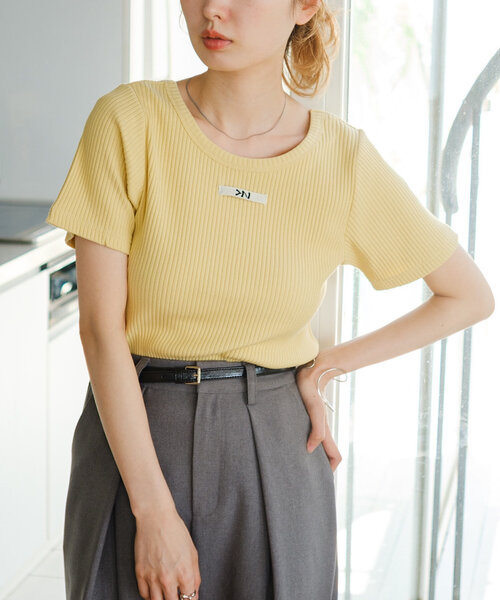 カスタネティーシャツ Kastane（カスタネ） tシャツ 「新色追加」ニットタグリブTEE