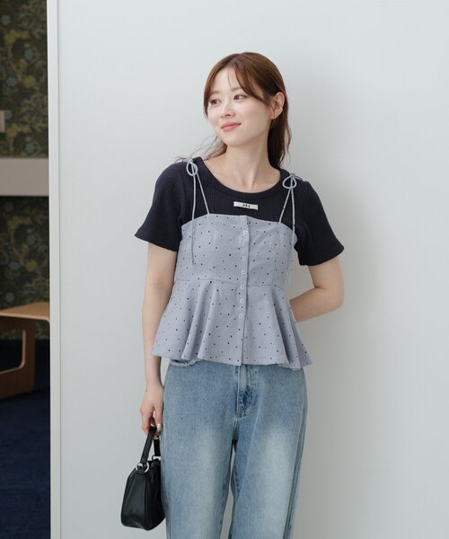 カスタネティーシャツ Kastane（カスタネ） tシャツ 「新色追加」ニットタグリブTEE