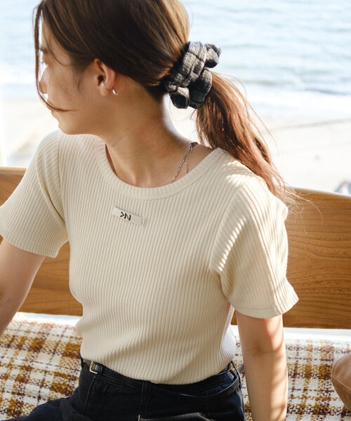 カスタネティーシャツ Kastane（カスタネ） tシャツ 「新色追加」ニットタグリブTEE