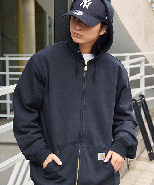 Carhartt 「Carhartt」 ジップアップパーカー M ネイビー メンズ