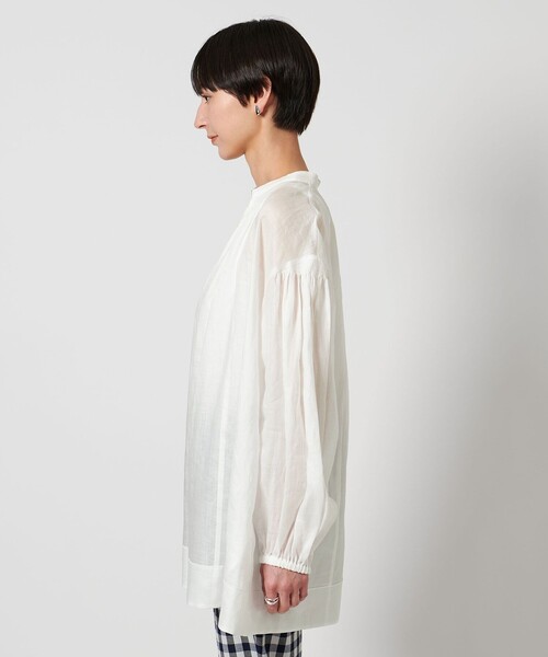 UNITED ARROWS ブラウス シャツ ラミー ギャザー ボリューム