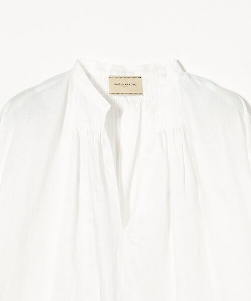 UNITED ARROWS ブラウス シャツ ラミー ギャザー ボリューム