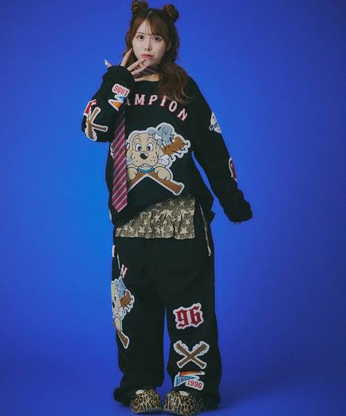 GALFY ガルフィー クレイジーわんわん 大学ロンT ゆったり Lサイズ Amazon.co.jp: GALFY ガルフィー T ロンT クレイジーわんわん大学 L