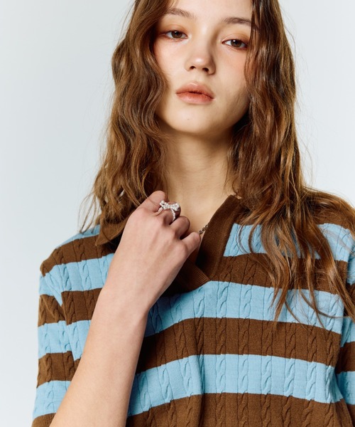 ニット セーター L15 RUGBY KNIT レディース