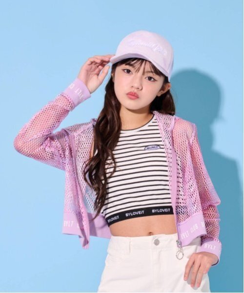 by LOVEiT パーカー 長袖メッシュパーカー キッズ 子供服 女の子