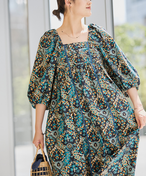 格安新品  LA IENA BOUCLE ZOZOTOWN : プリントワンピース ワンピース ワンピース