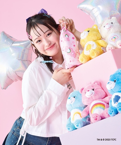 PINK HOUSE テディベア柄 パジャマ 収納袋付き　日本製　綿100% estaa（エスタ） 日傘 折りたたみ傘 折り畳み ケアベア くっつきタオル