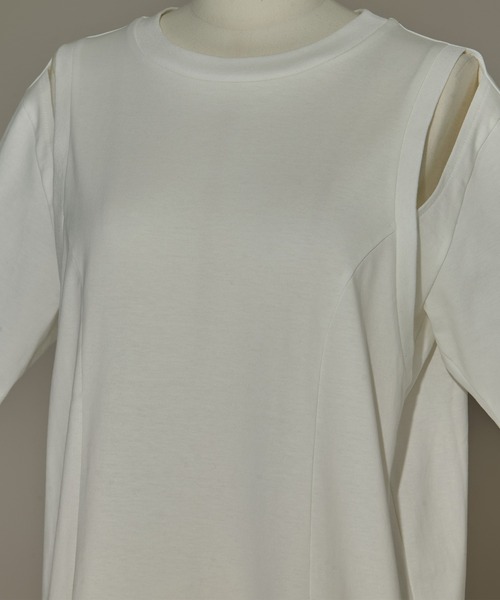 CINOH（チノ） tシャツ 「CINOH/チノ」「STUDIOUS別注」CUT OUT T