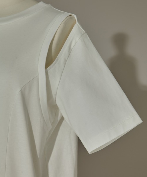 CINOH（チノ） tシャツ 半袖 「CINOH/チノ」「STUDIOUS別注」CUT OUT T