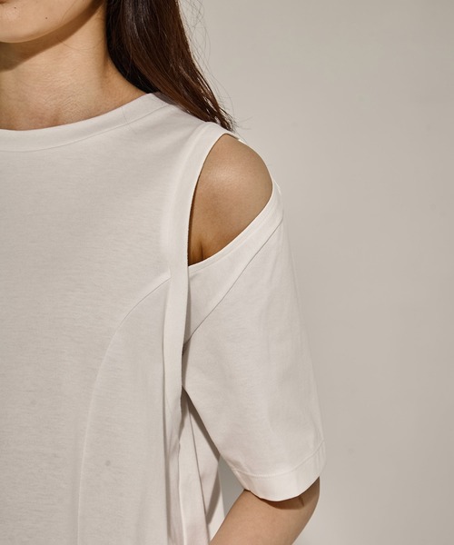 CINOH（チノ） tシャツ 「CINOH/チノ」「STUDIOUS別注」CUT OUT T